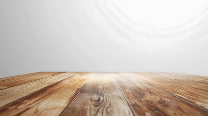 Vintage wooden floor in an empty room with textured walls