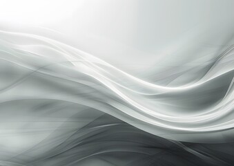 Wall Mural - A white and black wave pattern with a gray background