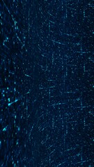 Wall Mural - motion graphic of blue data matrix simulation. media. digital technology with futuristic hud screen 