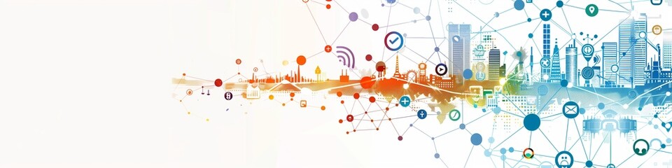 Digitalization Banner, Creative Website Transformation, Generated by AI