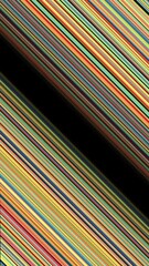 Wall Mural - colorful straight narrow stripes on a black background. media. narrow spreading strings. vertical vi