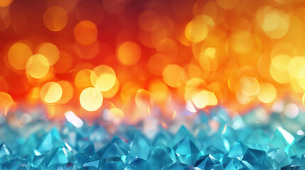 Wall Mural - Discover the mesmerizing world of crystal refractions in this abstract background.