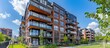 © vxnaghiyev - Modern luxury newly built staged furnished apartment in a condominium building in the heart of Montreal on Canal Lachine. with copy space image. Place for adding text or design