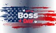 © mang eddie 46 - Happy Boss's Day poster, background. Vector