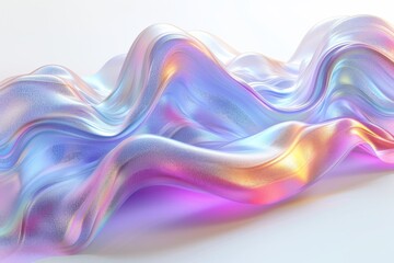 Poster - Abstract colorful waves symbolizing creativity motion and energy in a vibrant fluid illustration