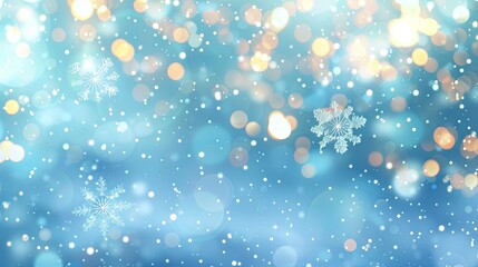 Poster - Abstract background with snowflakes