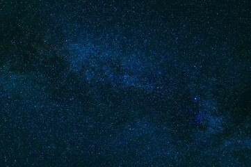 Wall Mural - night starry sky with stars, milky way and galaxies on the background