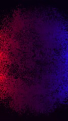 Wall Mural - moving red and purple round particles on a black background. media. cloud of small circles. vertical