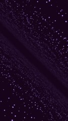 Wall Mural - flying inside abstract data tunnel. media. beautiful space of millions of small lights. vertical vid