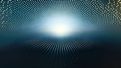 Aufkleber - Pop texture grunge dots background with white and blue halftone dots