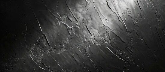 Aufkleber - A wall with a textured black surface featuring shadowed edges, suitable for a copy space image.