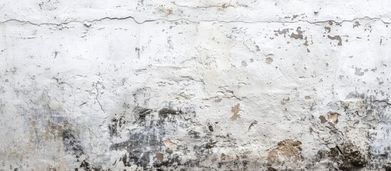 Fototapete - A vintage or grungy white background resembling natural cement or stone with an old texture, suitable as a retro pattern wall with copy space image.