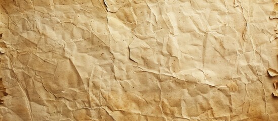 Poster - Close-up of an old, textured beige paper surface with space for text or images. Copy space image. Place for adding text and design