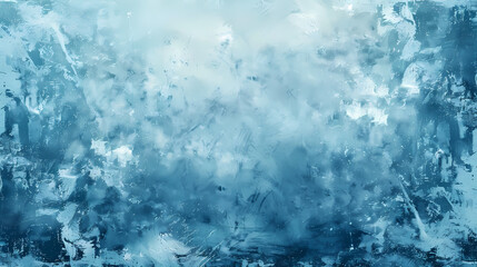 Sticker - Abstract blue and white textured background with a blend of soft and bold brushstrokes.