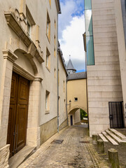 Wall Mural - Street view of Luxembourg City, Luxembourg