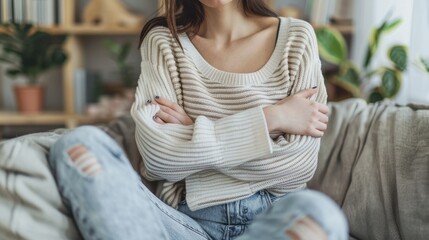 Canvas Print - The Cozy Knit Sweater