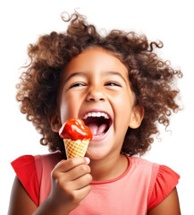 Sticker - PNG Eating smile child food