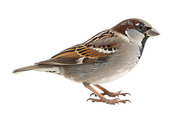 Wall Mural - a bird standing on a white background