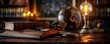 © Nawarit - Classic globe on a teachers desk, surrounded by books, a chalkboard in the background, and a desk lamp, perfect for illustrating education and geography studies
