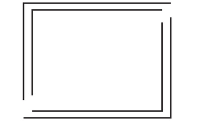 Certificate line frame border. Isolated on a white  background. vector illustration. EPS 10