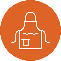 Sticker - Apron line circle icon