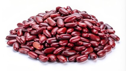 Wall Mural - Pile of red kidney beans isolated, legumes, food, organic, healthy, vegetarian, protein, beans, cooking ingredient