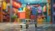 © Alexandr - Shopping cart with multiple bags