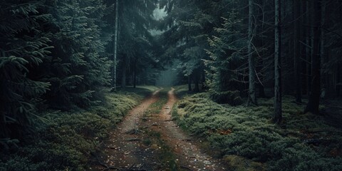 Canvas Print - Forest Dirt Road