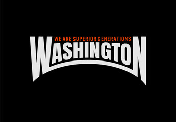 Wall Mural - washington design for print t shirt and etc 