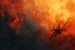 © Sabir Shah - abstract halloween theme background for banner, space for copy text