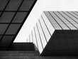 © VTT Studio - Modern building facade geometric shape Architecture details Black and white