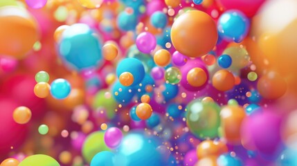 Poster - Colorful Balloons Floating