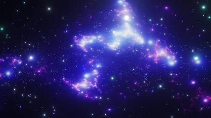 Wall Mural - background with stars and space