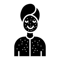 Sticker - Allergy vector icon. Can be used for Skincare iconset.