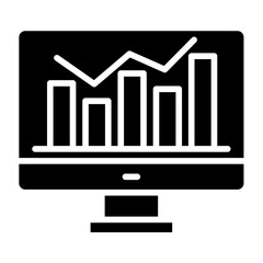 Poster - Monitoring vector icon. Can be used for Business Analytics iconset.