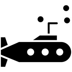 Wall Mural - Submarine vector icon. Can be used for Ocean iconset.