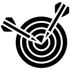 Sticker - Dart vector icon. Can be used for Archery iconset.