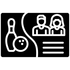 Sticker - Family Deal vector icon. Can be used for Bowling iconset.