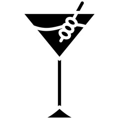 Canvas Print - Martini vector icon. Can be used for Beverages iconset.