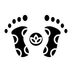 Sticker - Foot Spa vector icon. Can be used for Spa iconset.