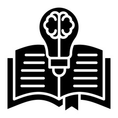 Poster - Knowledge vector icon. Can be used for Literature iconset.