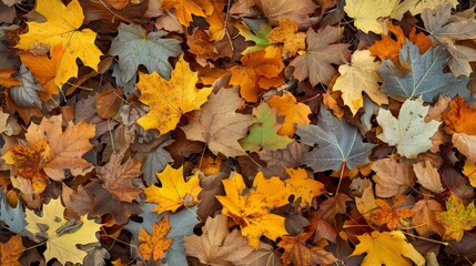 Canvas Print - Leaves crunch underfoot, a satisfying sound that signals autumn's arrival with each step.