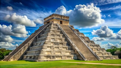 Canvas Print - pyramid of chichen itza mexico