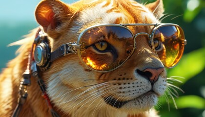 Cool Cat with Sunglasses.