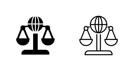 Sticker - International Law Vector Icon