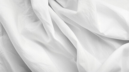 Premium white cotton fabric, displayed to emphasize its clean texture. Great for clothing or bed linen ads.

