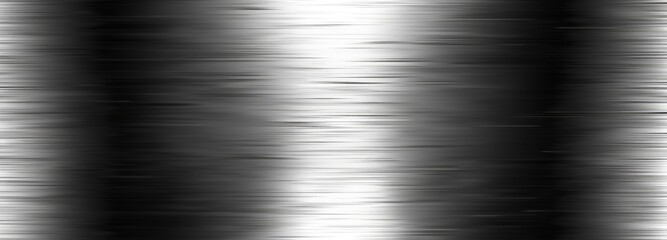 Bright gray metal texture background, polished steel plate with reflection and gradient