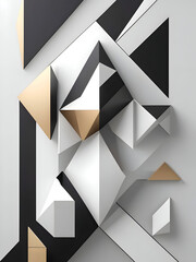 Minimal Geometric Illustration Art	