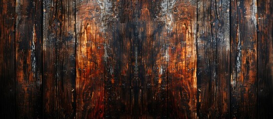 Wall Mural - Background with a genuine wood texture for copy space image.