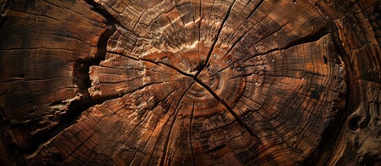 Poster - Abstract background with a brown wood texture, providing a warm and natural feel in the copy space image.